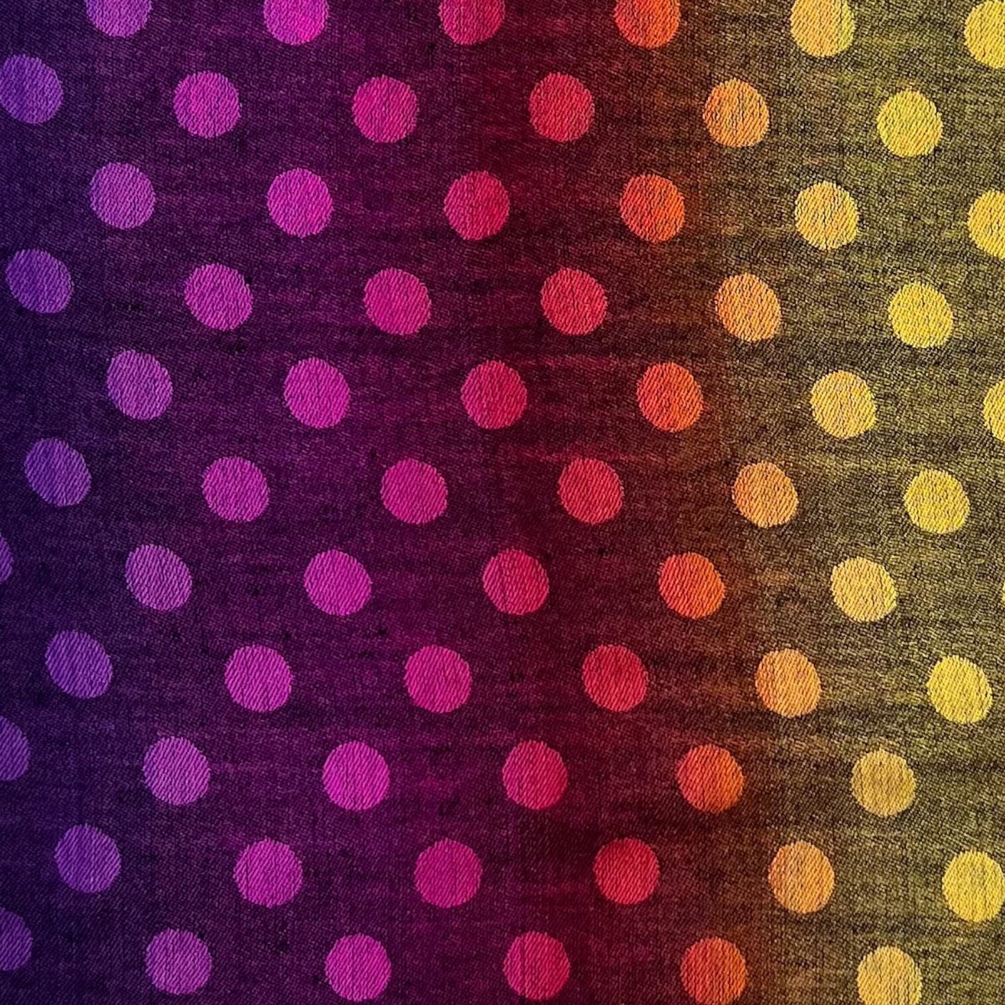 Black Reversible Rainbow Polka Dot Pashmina