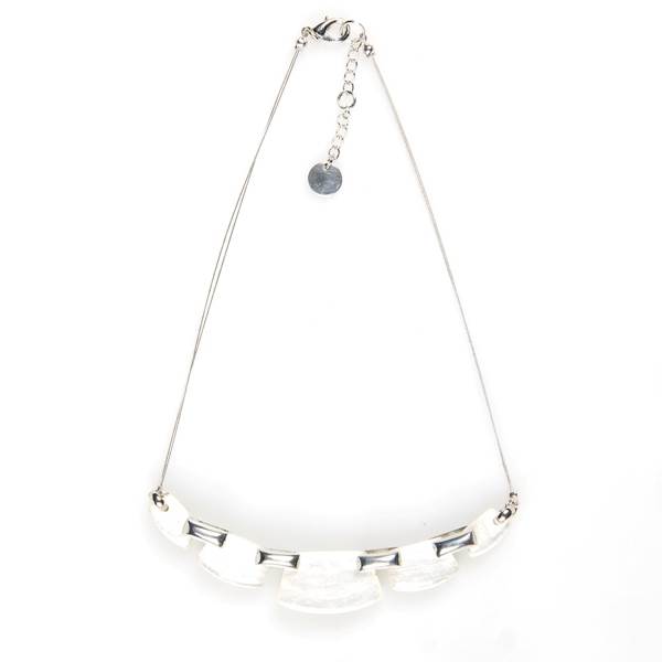 White Shields Necklace
