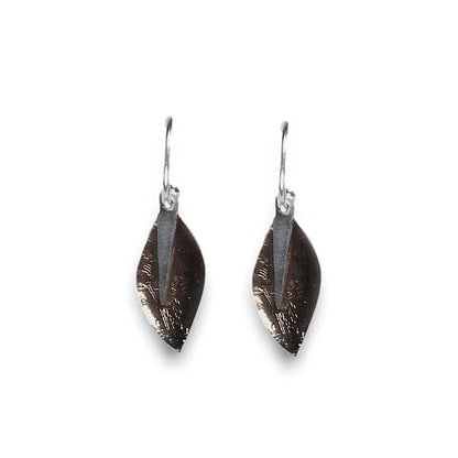 Black Assorted Leaf Creole Earrings