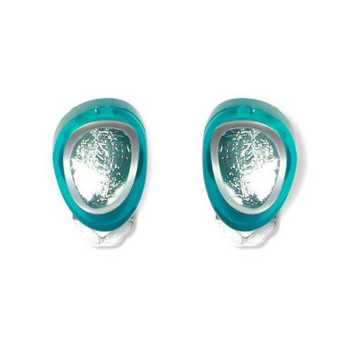 Aqua Bubbles Clip Earrings