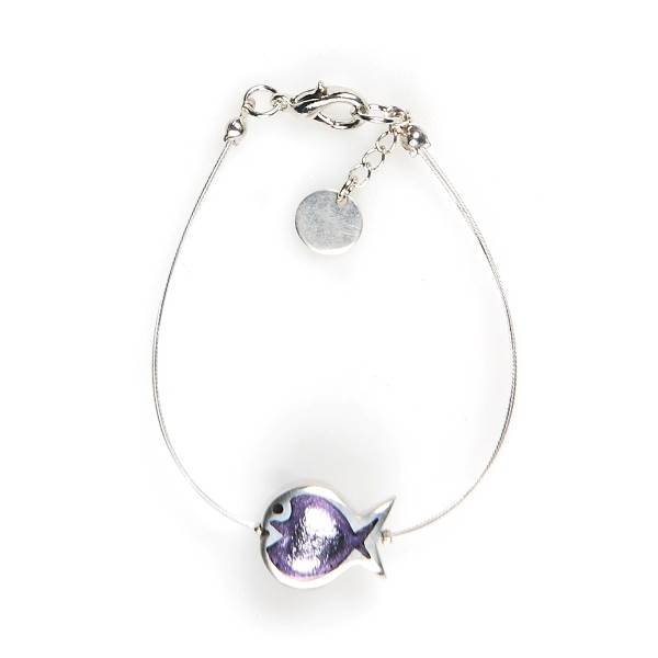 Lilac Bubble Fish Bracelet
