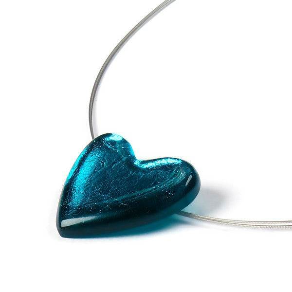Teal Love Small Pendant