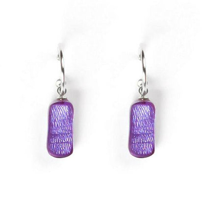 Lavender Tiles Creole Earrings